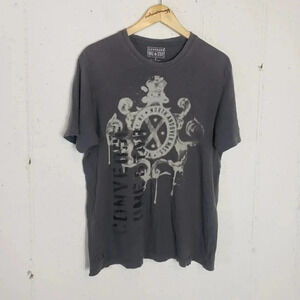 Converse M distressed grey t‎ shirt